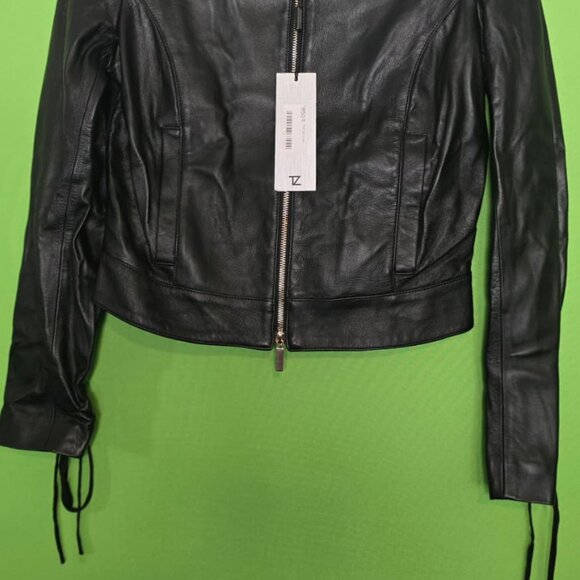 Tiziano Zorzan Italian Black Leather Jacket – Model MD212 Giacca Pelle – Size 44 - Picture 4 of 8